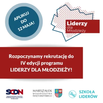 plakat liderzy dla młodzieży