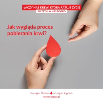 Plakat promujący krwiodawstwo